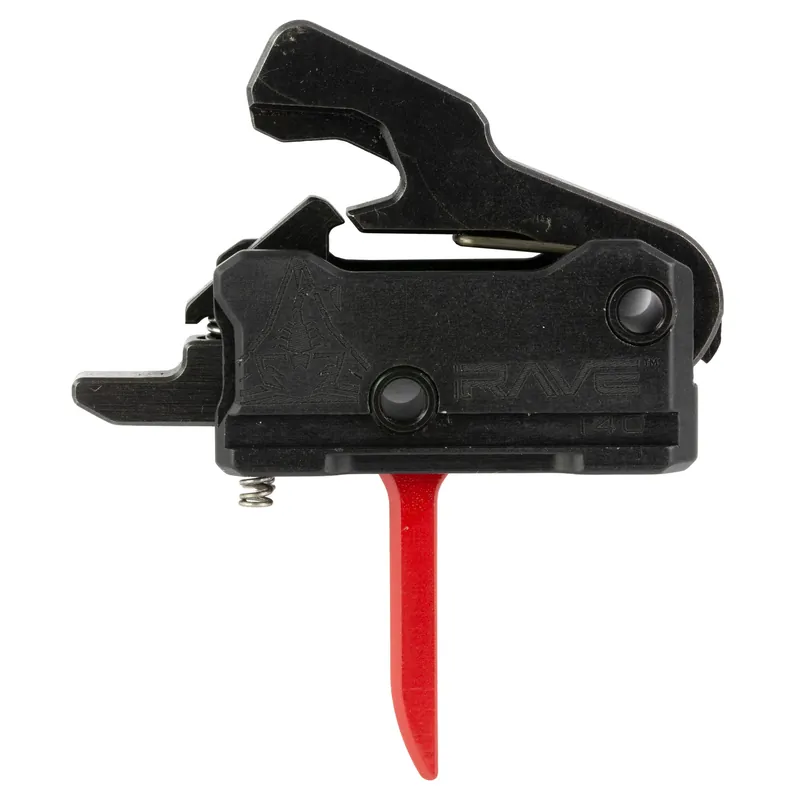 Rise Armament Rave 140 Flat Single-Stage Drop-In AR Trigger w/ Anti-Walk Pins, 3.5 lb T017F-RED