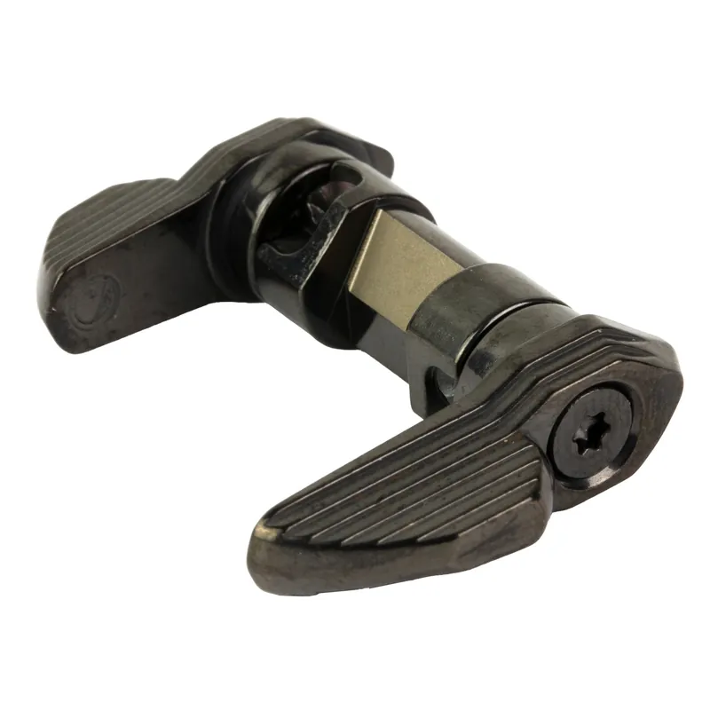 TriggerTech AR Safety Selector, Ambidextrous 45/906 Short Throw, Black, ARS-SNB-49-YCM