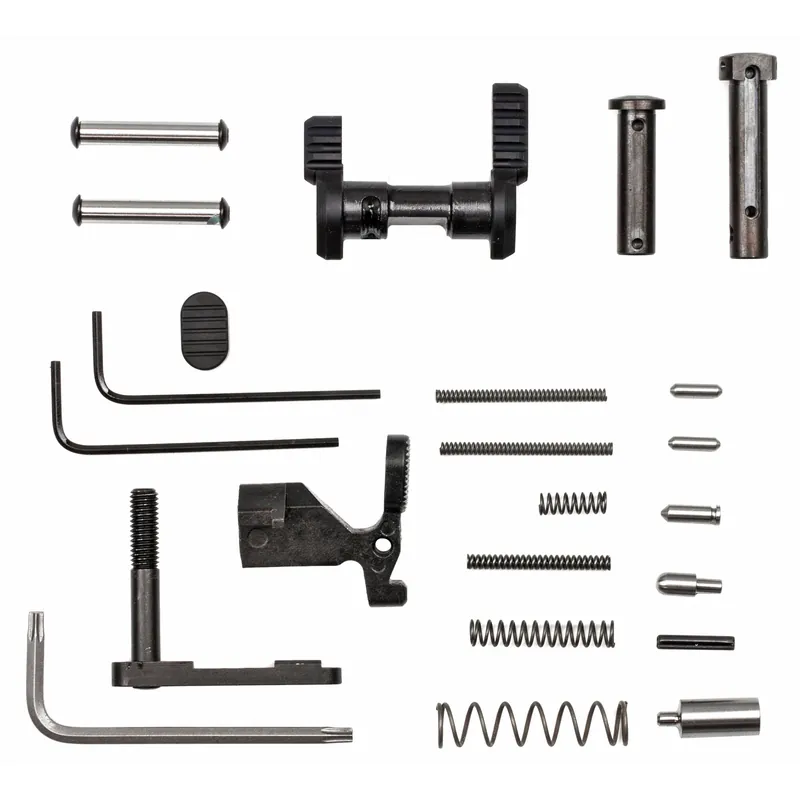 Armaspec AR-15 Gun Builder Stainless Steel Lower Parts Kit Less FCG & Grip, .223/5.56 ARM151-BLK