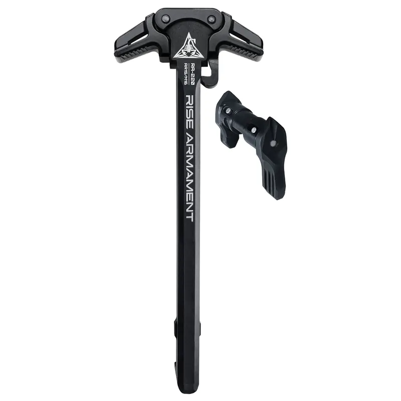 Rise Armament Ambidextrous Charging Handle & Safety Selector Kit, Black, RA-220-6423-BLK