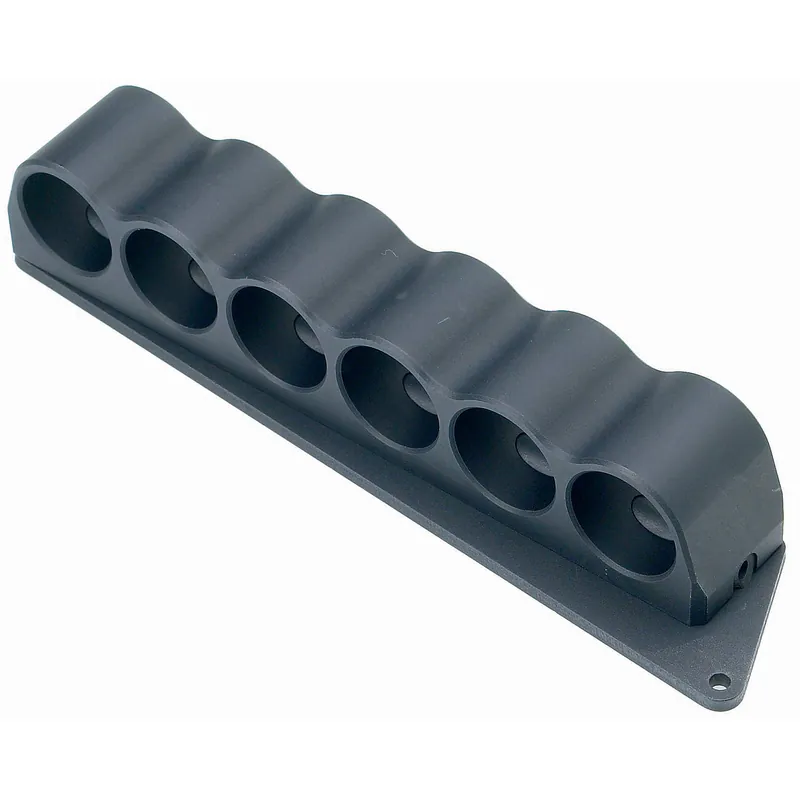 Mesa Tactical SureShell 6-Shell Side Saddle Carrier for Mossberg 500/590 12 Gauge Aluminum 90390
