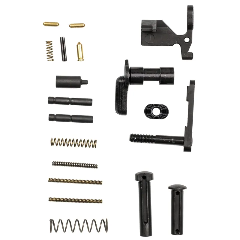 Rise Armament AR-15 Lower Parts Kit, 20-Piece 8620 Steel Black Phosphate Finish (No FCG) 12003