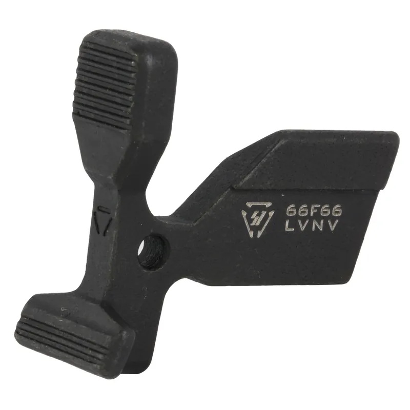 Strike Industries AR-10 Enhanced Bolt Catch, Wide Lever w/ Grip Grooves, AISI 8620 Steel SI-AR10-EBC