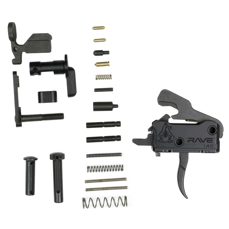 Rise Armament Rave 140 Single-Stage AR-15 Trigger w/ Lower Parts Kit, 3.5 lb Pull T017-12003