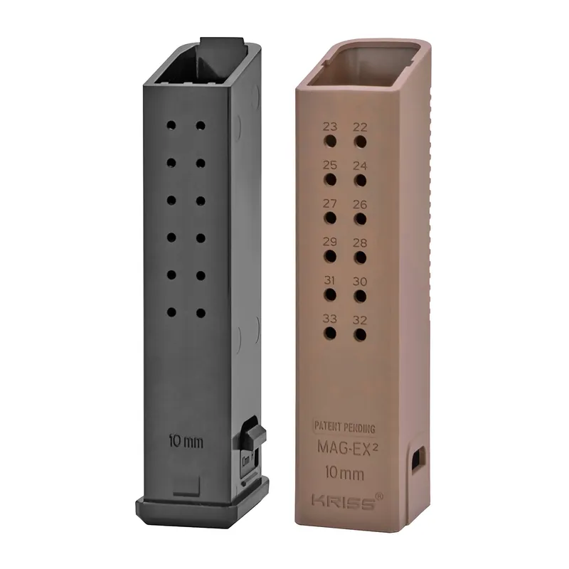 KRISS MagEx2 Glock 20/40 10mm +18 Magazine Extension Kit, Flat Dark Earth 3-Pack KVA-MX2K10FD01