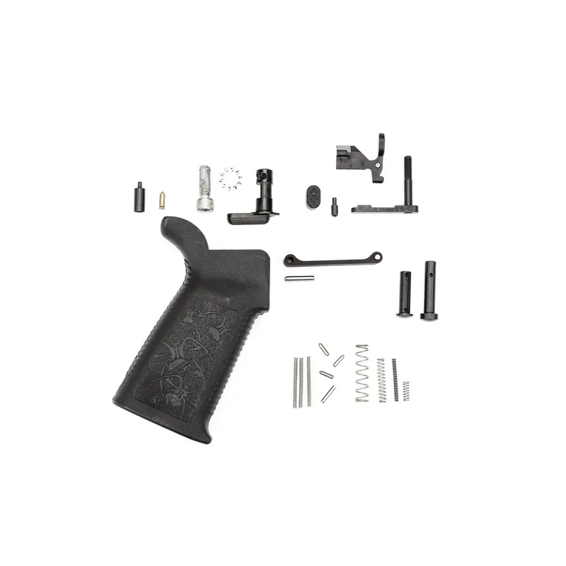 Spike‘s Tactical AR-15 Lower Receiver Parts Kit 5.56 Without Trigger Group, Pro Grip, SLPK100
