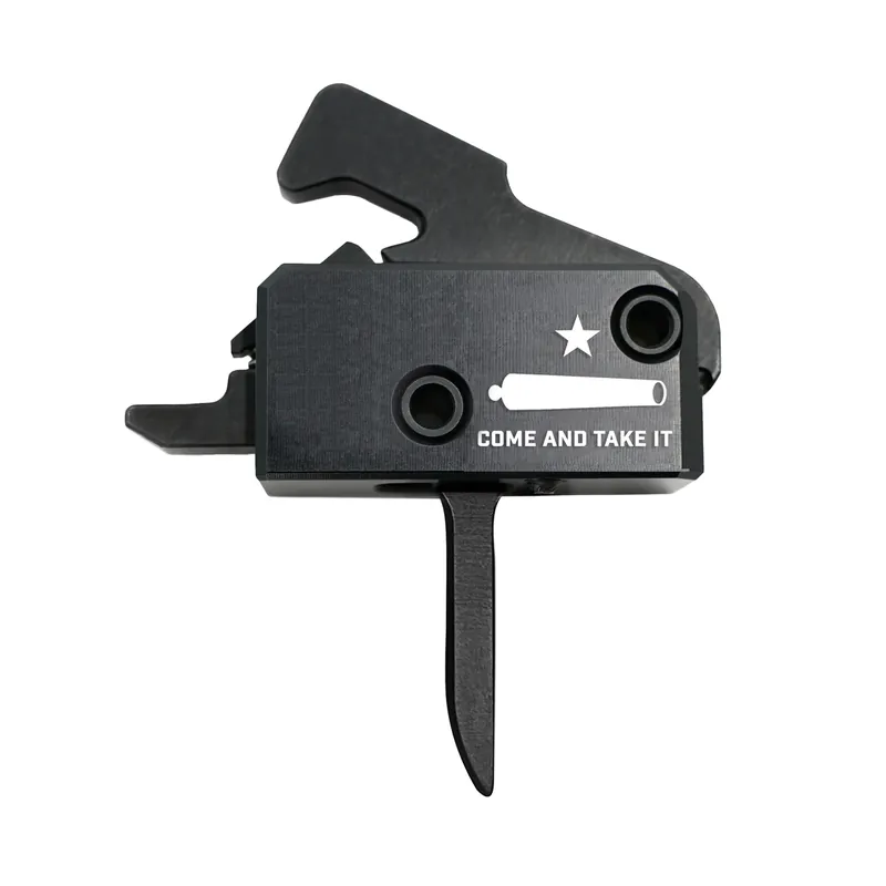 Rise Armament RA-140 Flat Super Sporting Trigger, Single-Stage 3.5 lb Drop-In ‘Come and Take It‘ RA-140F-CTI