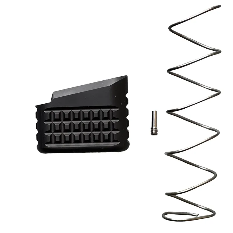 Backup Tactical Glock 19/23 +5 Aluminum Magazine Extension Base Pad, Frag Pattern, G1923MEXT-BLK