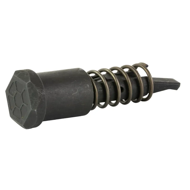 Strike Industries AR Extended Forward Assist Assembly, Hex Textured L-Shaped Button, Black SI-AR-FA-BK