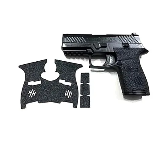 HANDLEITGRIPS SIG Sauer P320 Medium Textured Rubber Grip Enhancement Kit, Black HAN757347404533