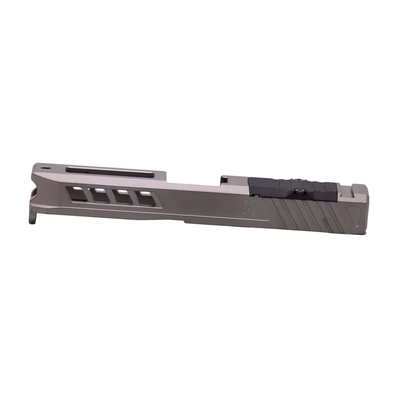True Precision Axiom Slide for Glock 19 Gen 3, Trijicon RMR Optics Cut, Grey DLC TP-G19S-A-RMR