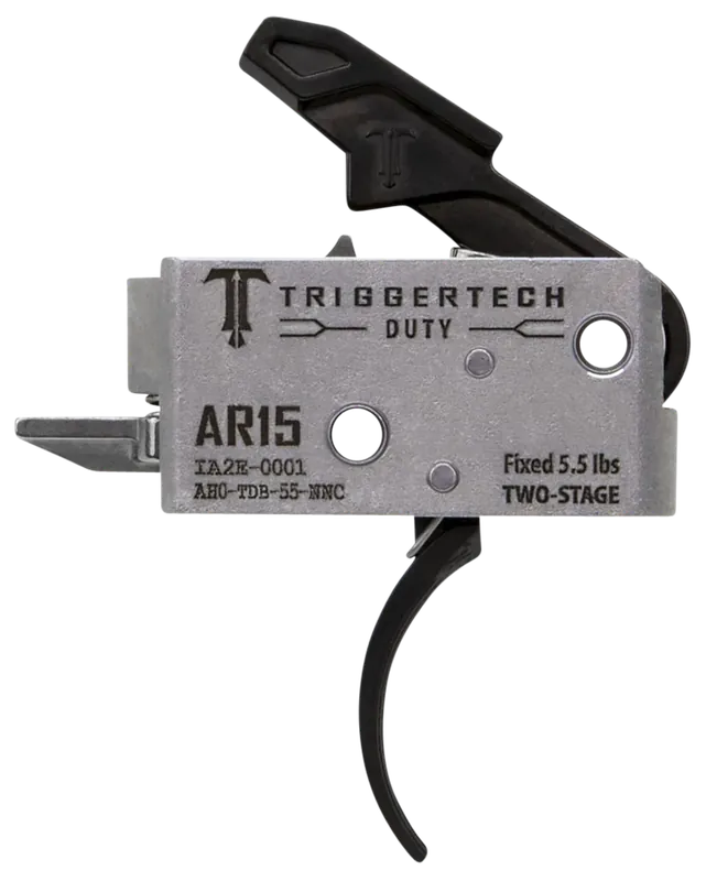 TriggerTech Duty Mil-Spec AR-15 Two-Stage Curved Drop-In Trigger, 5.5 lb Pull AH0TDB55NNC