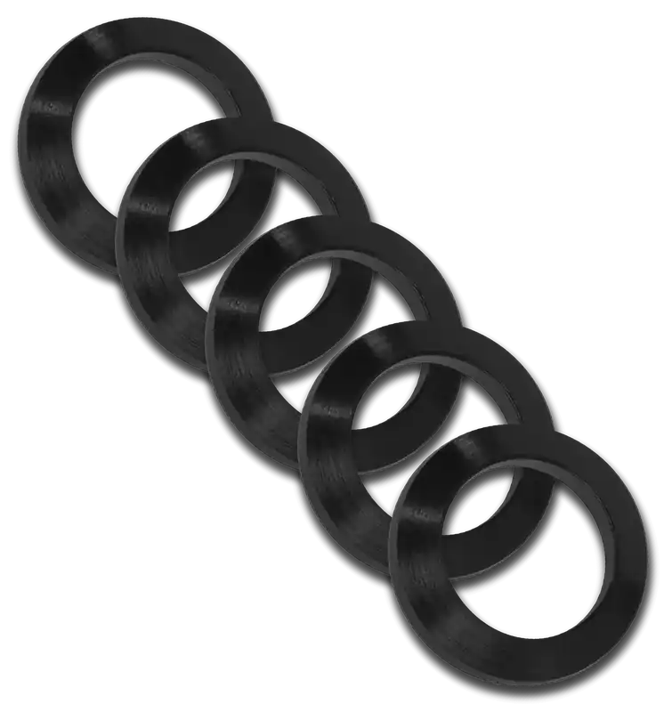 Grovtec US Inc .308 Crush Washer 5/8-24 Thread Black Nitride Steel 5-Pack GTHM320