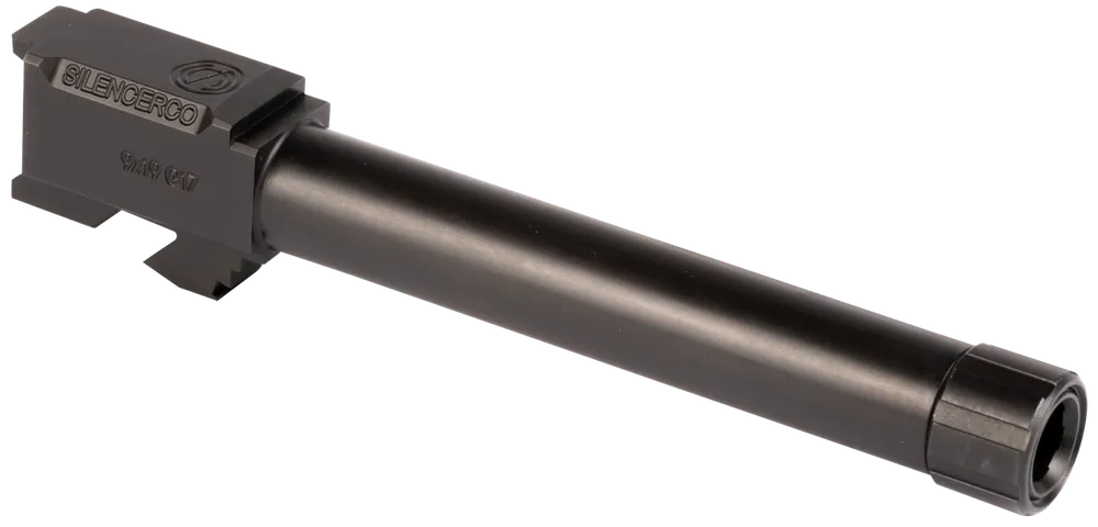 SilencerCo Glock 17 Threaded Barrel 5in Black Nitride 416R Stainless Steel 1/2x28 AC864