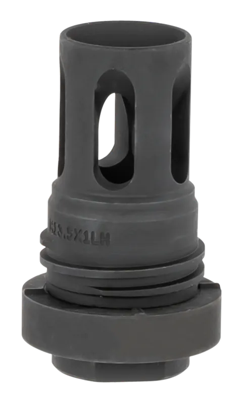 Yankee Hill Mini Quick-Detach Flash Hider, Black Phosphate, M13.5x1 LH for 5.56 AR Platform 4315M13LA