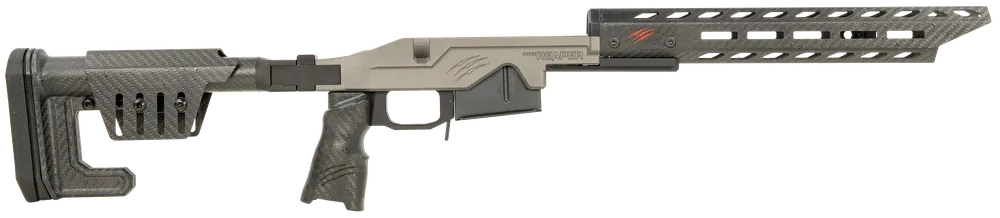 Fierce Firearms Chassis Kit for AR-15 Short Action, Tungsten Gray Stock System SACHSTU