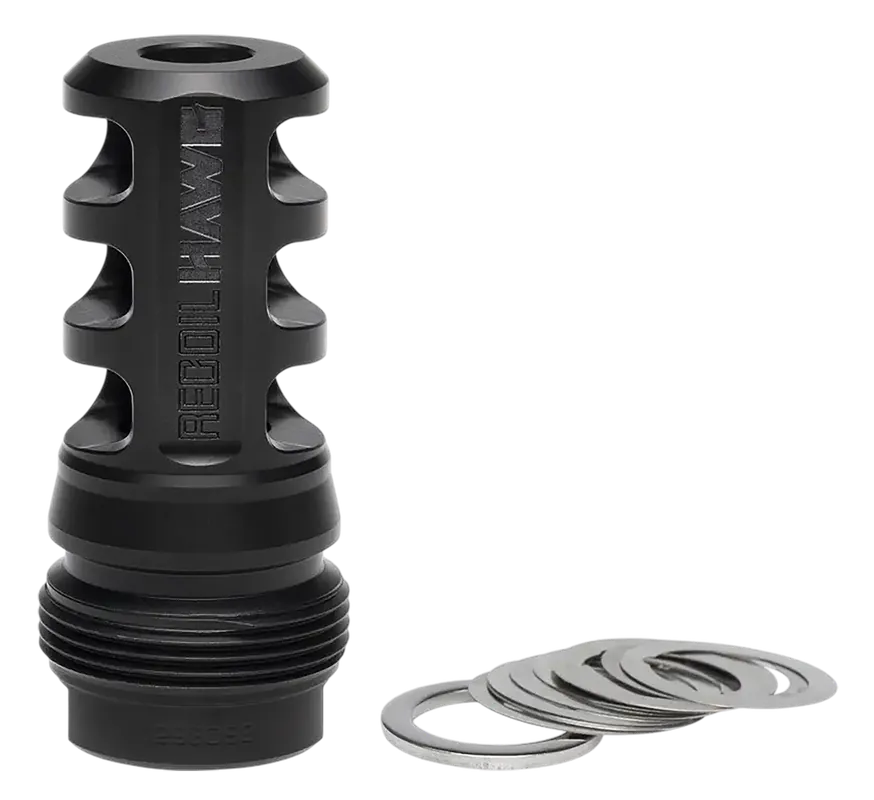Browning Xeno Recoil Hawg Muzzle Brake, Black Matte Stainless, M13x1.25, 2.20in 001293095