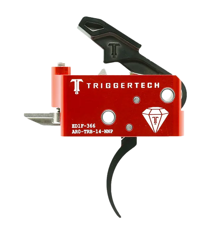 TriggerTech Diamond Two-Stage Pro Curved AR-15 Drop-In Trigger, Adjustable 1.5-4 lb AR0TRB14NNP