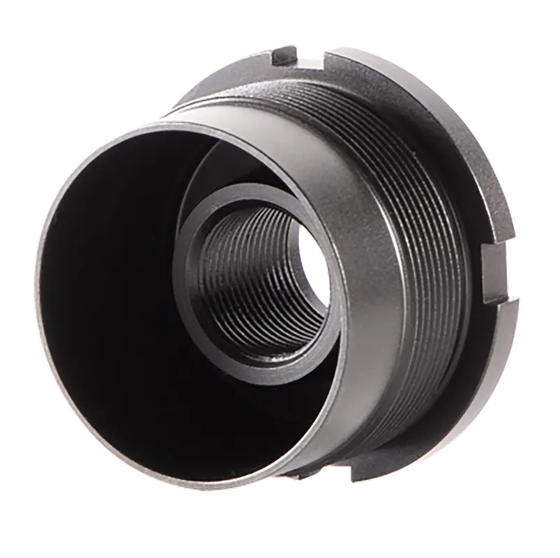 Dead Air Ghost Fixed Mount, Black Cerakote 1/2-28 Threads per Inch Direct-Thread Adapter DA410