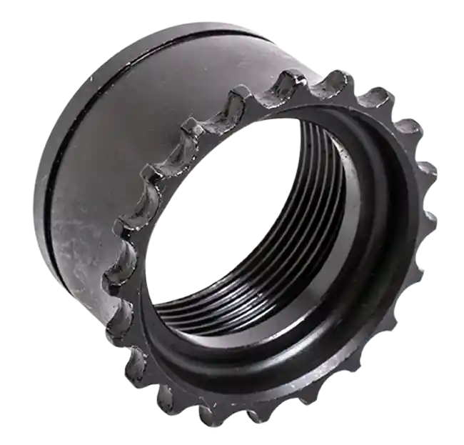 CMMG AR-15 Standard Barrel Nut, Steel Construction, Black Nitride Finish 55DA296