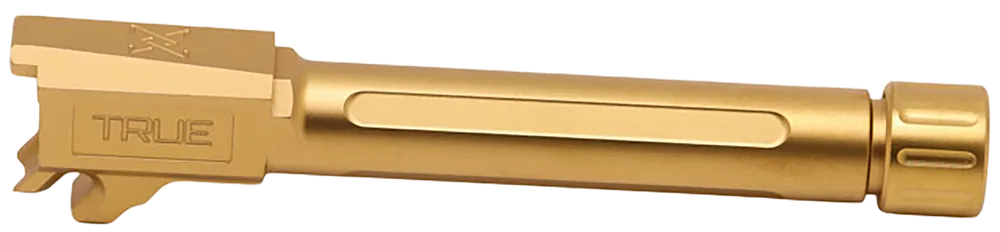 True Precision P365-FUSE 9mm Threaded Barrel 4.30in Gold Titanium Nitride 1/2x28 TPP365FBXTG