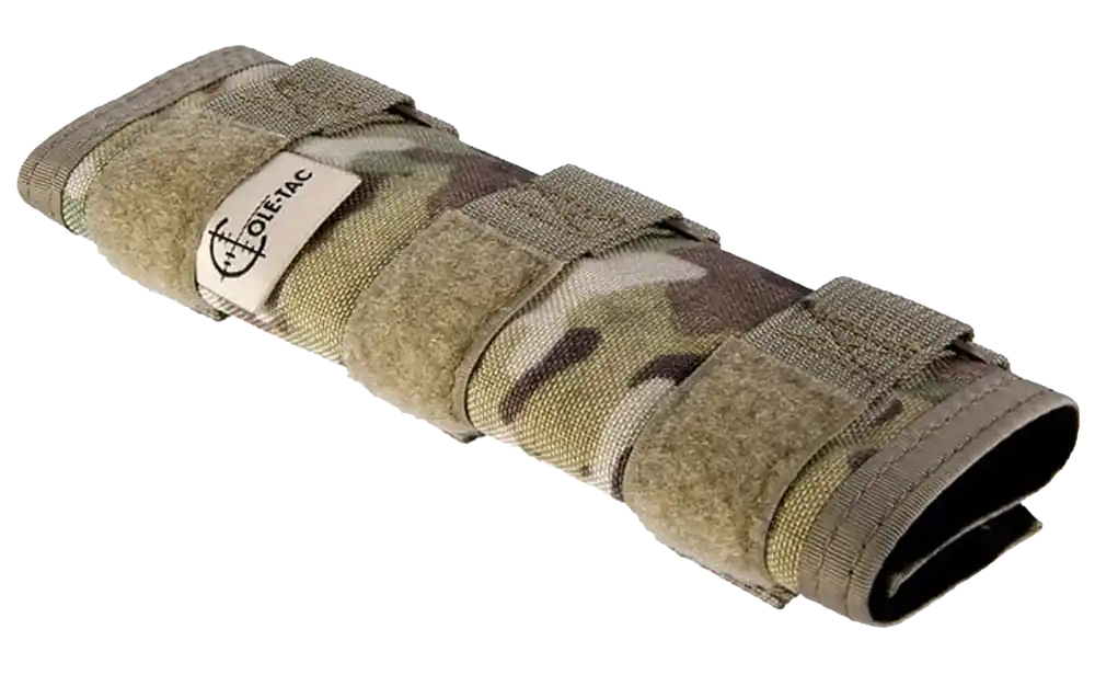 Cole-TAC Metal Python Suppressor Cover, 6 Inch MultiCam Heat Rated 1800°F, Fits 1-2 Inch Cans MP103