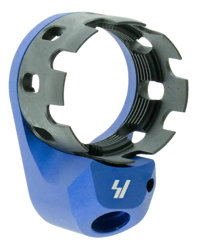 Strike AR-15 Enhanced Castle Nut & Extended End Plate Combo w/ QD Sling Mount, ARECN&EEPBLU