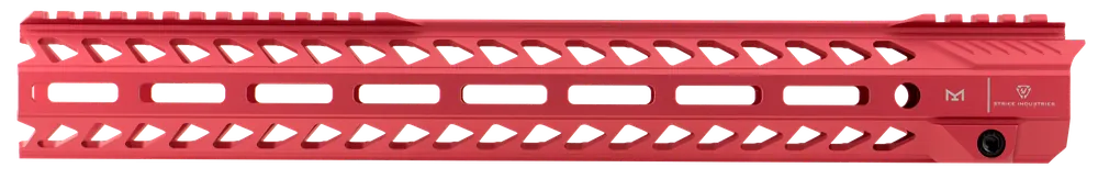 Strike STRIKERAIL AR-15 15.5in M-LOK Handguard Rail, Red Aluminum STRIKERAIL155RED