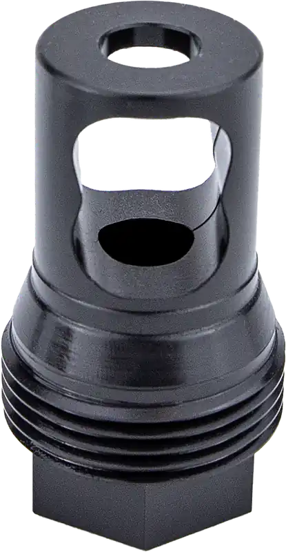 KGM Suppressors R50T Taper Muzzle Brake, Black Nitride Steel, M24x1 Thread A-TMB50-S-3