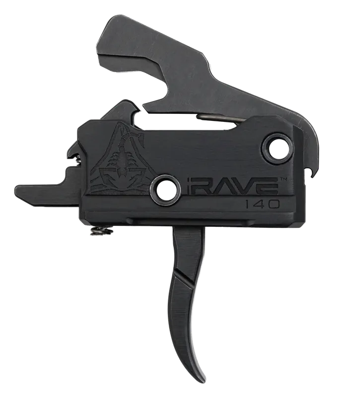 Rise Armament RA-140 Super Sporting Single-Stage Curved AR Trigger, 3.5 lb Pull, Black T017BLK