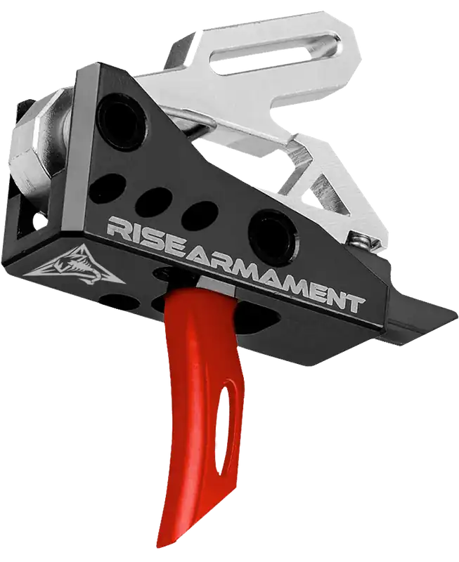 Rise Armament RA-535 Advanced Performance Single-Stage AR Platform Trigger, Black/Red RA535REDARP