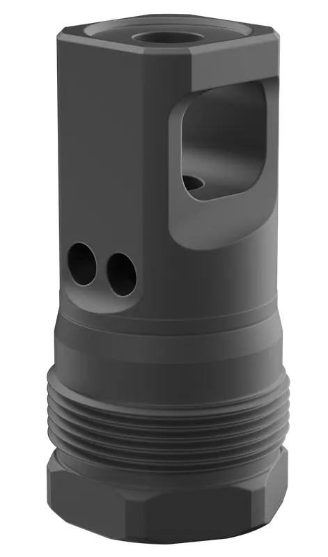 BREEK Echo Single-Port Plan B Muzzle Brake, Black Nitride Steel 5/8x24 30 Cal BRK4431