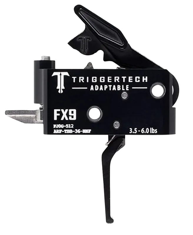 TRIGGERTECH Adaptable Two-Stage Flat Drop-In Trigger for FN FX9, Adjustable 3.5-6 lb ARFTBB36NNF