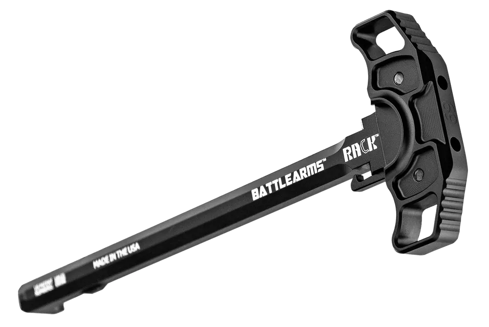 BATTLE ARMS DEVELOPMENT RACK Ambidextrous AR-15 Charging Handle, 7075-T6 Hardcoat Black RACK15