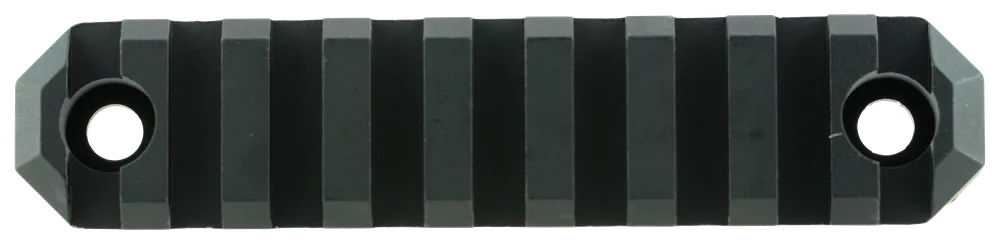 GrovTec Picatinny M-LOK Rail Section 3.8 in 9-Slot Aluminum Black Hardcoat Anodized GTSW238