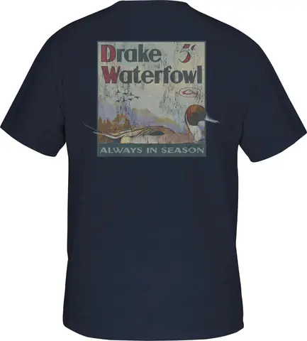 Pintail Postage Short Sleeve Tee Shirt by Drake
