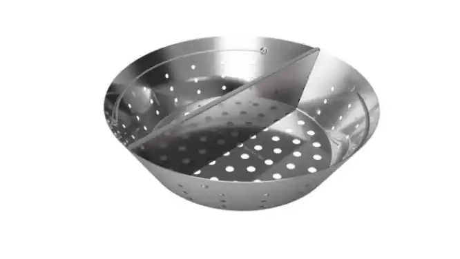 Stainless Steel Fire Bowl XL with Divider for XL Egg by Big Green Egg