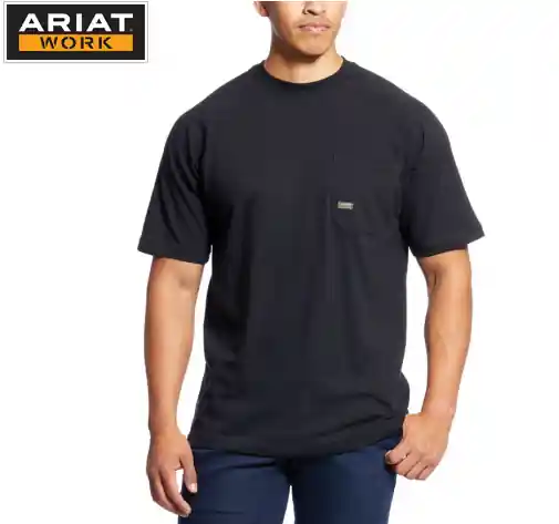 Ariat Rebar Cotton Strong Tee - Blk