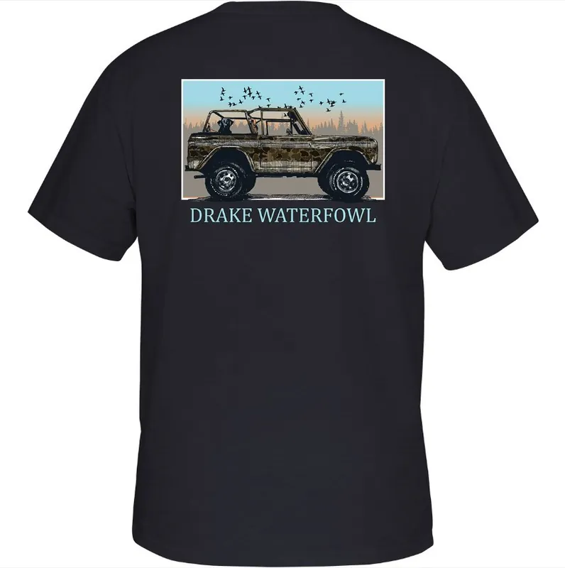 Old School Ride Along Short Sleeve Tee Shirt by Drake Waterfowl