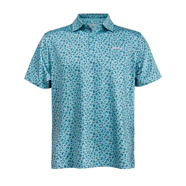 Western Polo Green Shirt by Old Row
