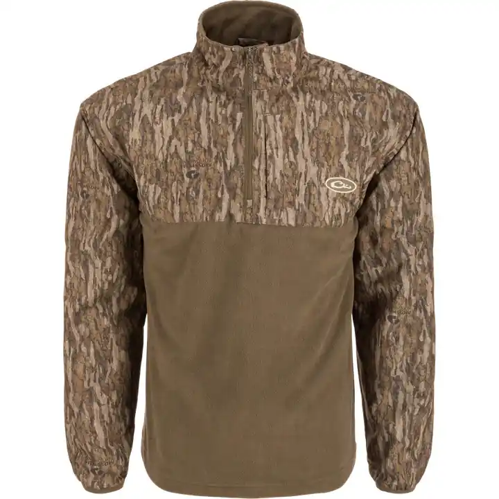 Men‘s MST Quarter Zip Refuge Eqwader Long Sleeve Pullover by Drake Waterfowl