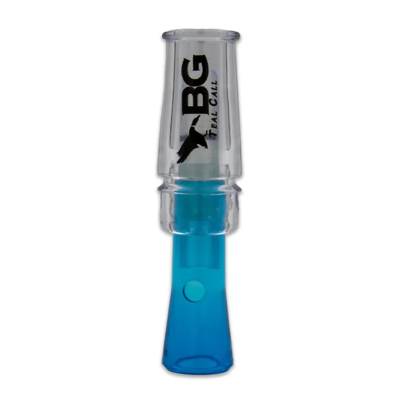 Clear/Blue Calls Teal Duck Call by Buck Gardner