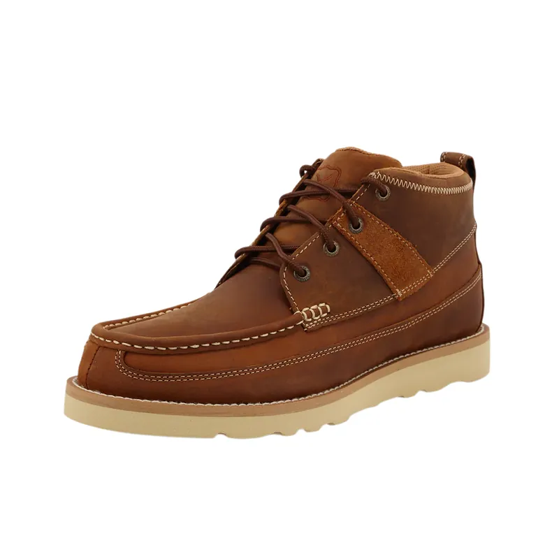 Men‘s 4 Inch Wedge Sole Leather Lace Up Boots by Twisted X