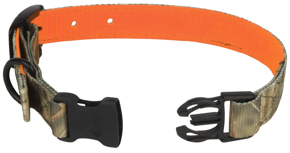 Medium Size Camo & Orange Reversible Dog Collar by Avery