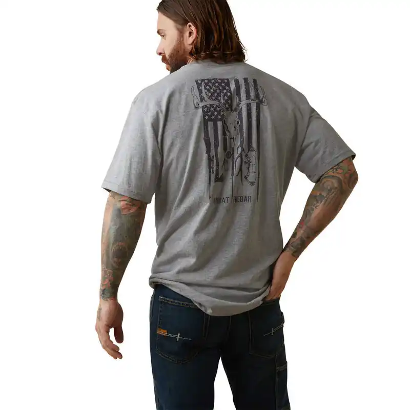 Rebar CottonStrong American Outdoors Short Sleeve Tee Shirt by Ariat