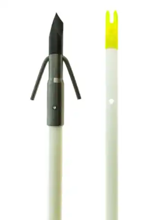 Classic White Fish Arrow with Gar Point by Muzzy