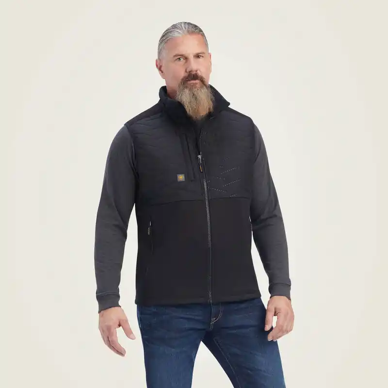 Rebar Cloud 9 Insulated Vest in Black by Ariat