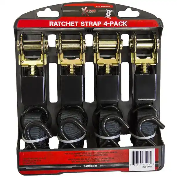 Xstand 8‘ Ratchet Strap 4pk