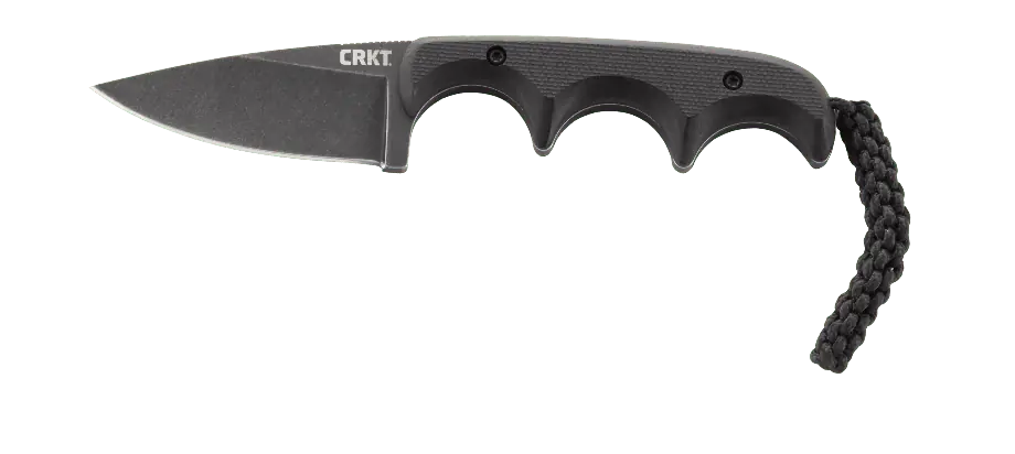 Minimalist Black Drop Point Knife by CRKT