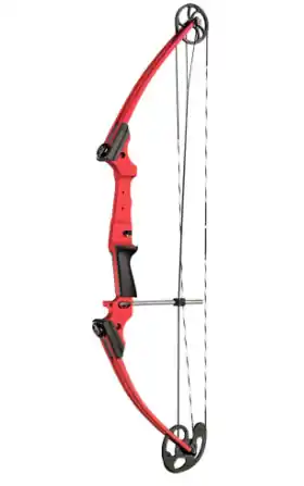 Cherry Red Left Handed Compound Bow by Genesis